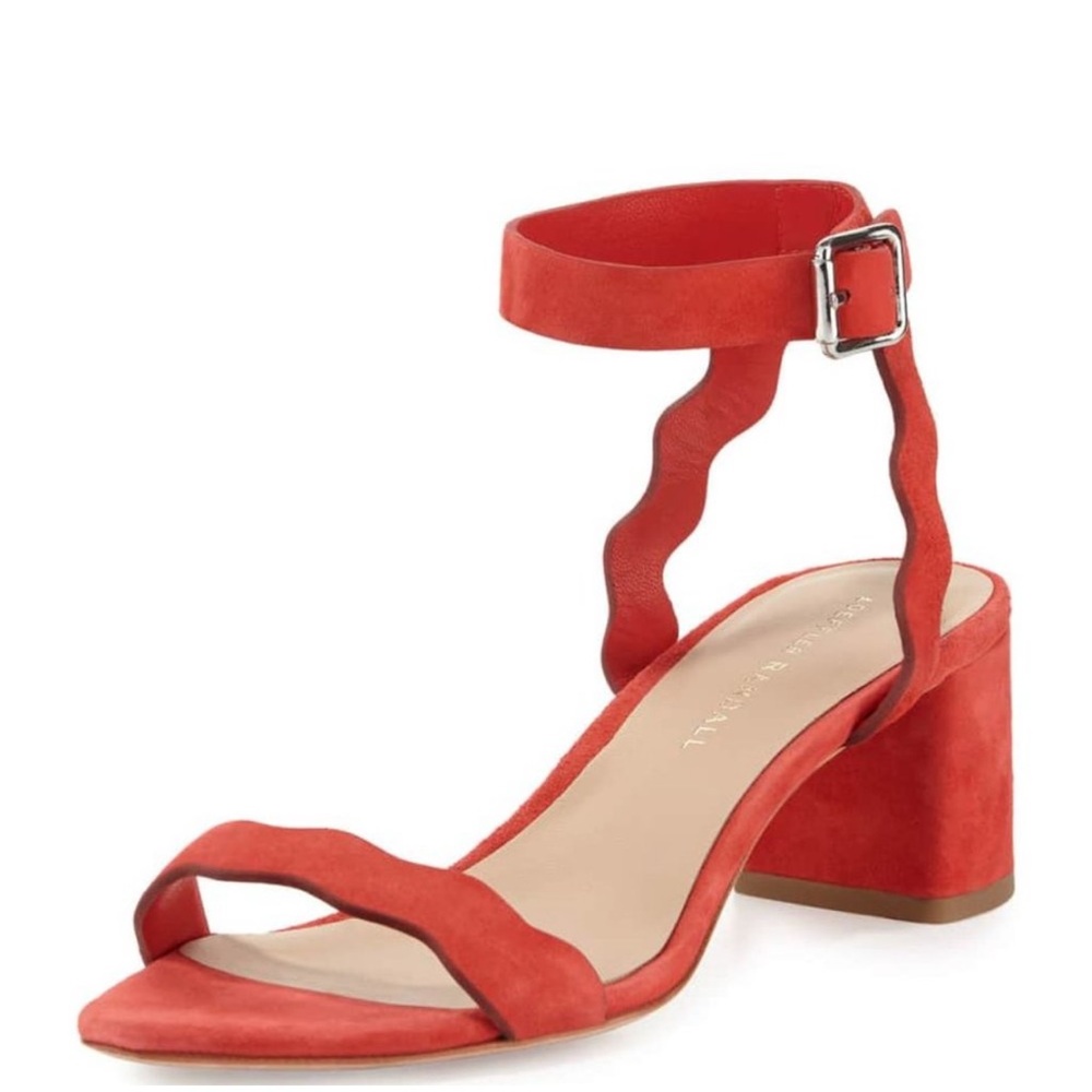 Loeffler Randall emi wavy suede sandals